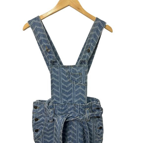 Happy X Nature Boho High Waisted Shorts Overalls Jumper Cotton Women's Size 6 - Picture 6 of 8